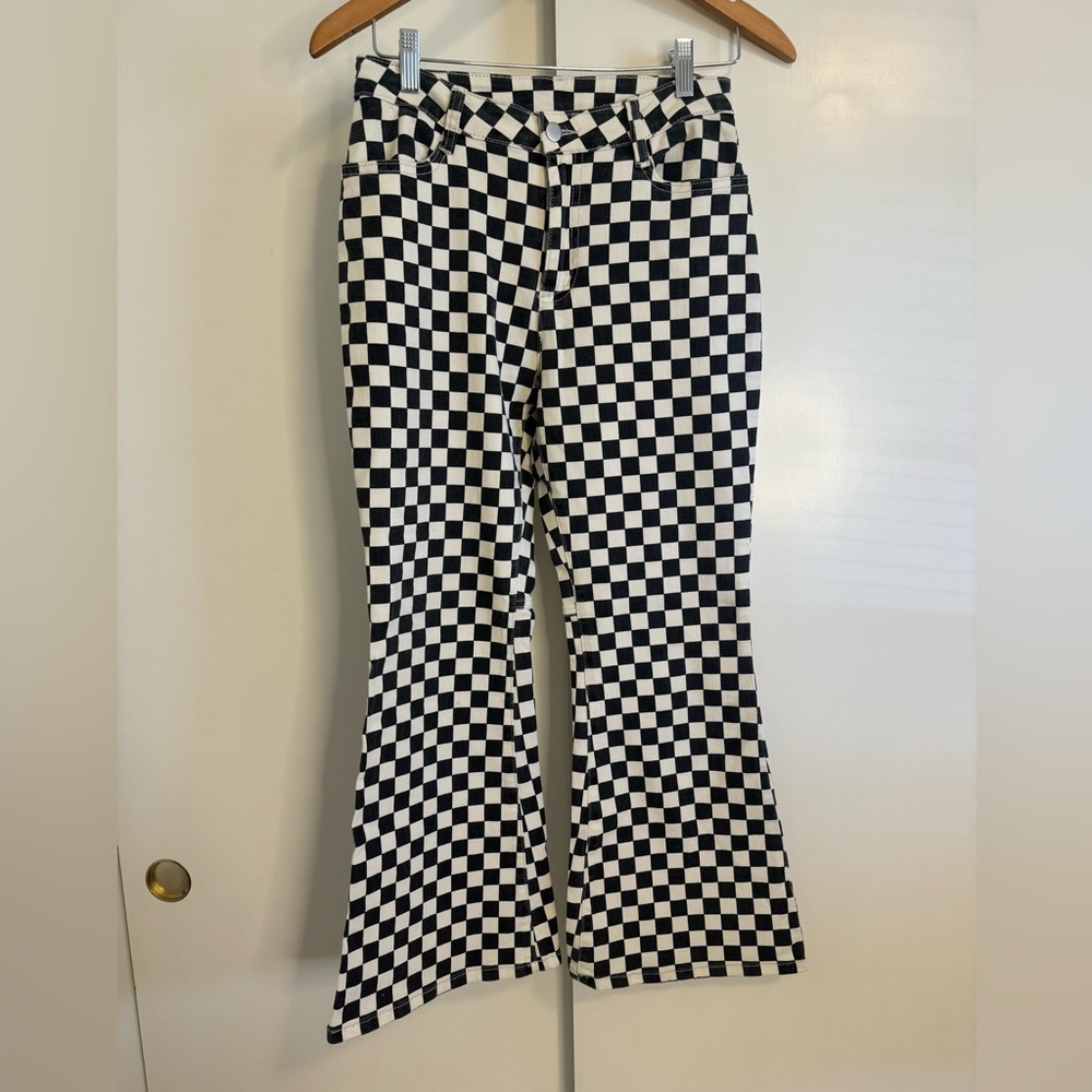 Lane 201 Checkered Cropped Pants